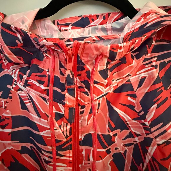 Columbia Geometric Camouflage Windbreaker Hooded Jacket XXL - Picture 5 of 10